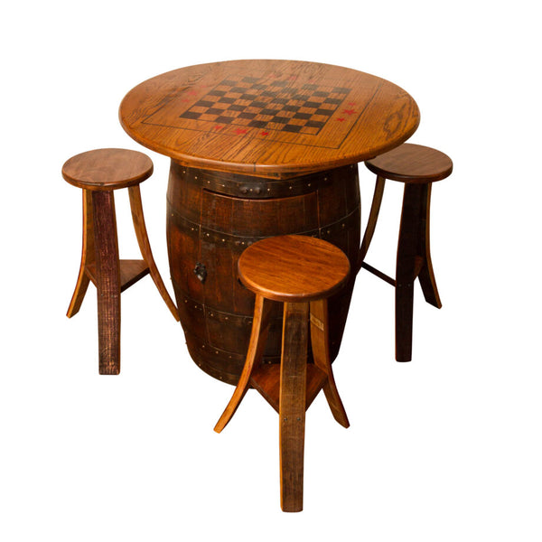 Napa East - Whiskey Barrel Game Table
