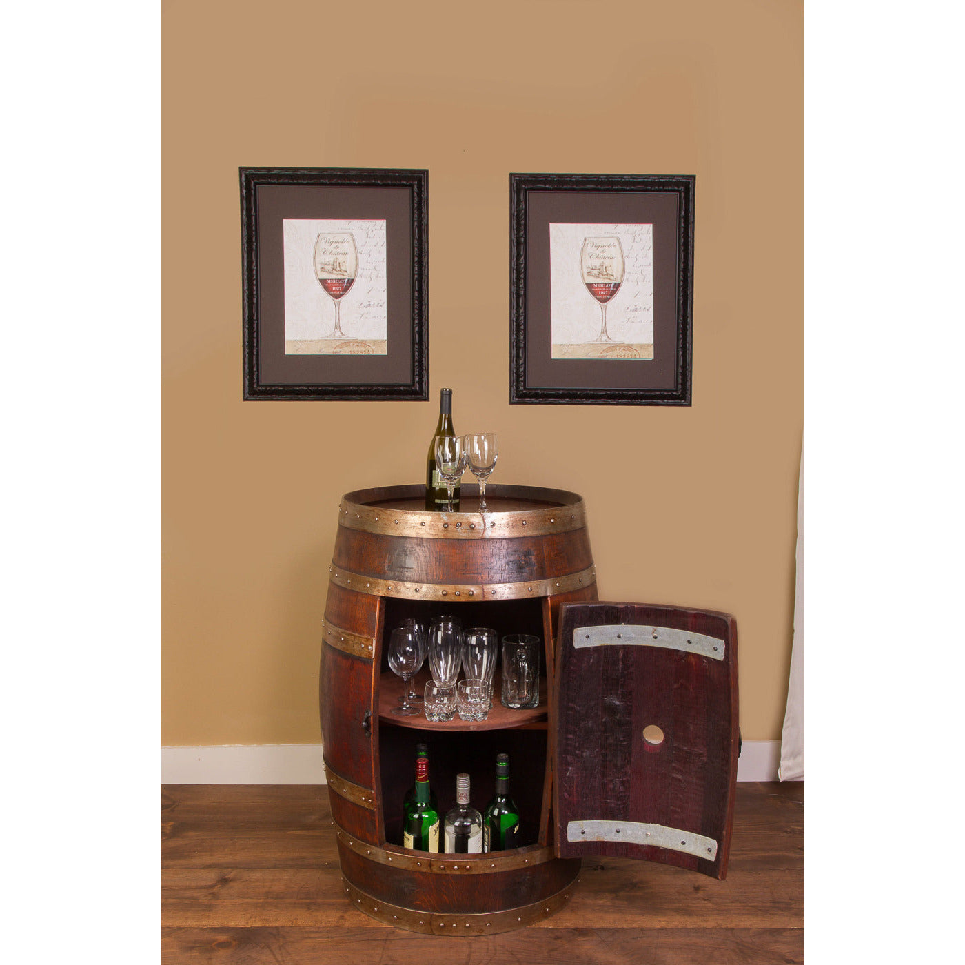 Napa East - Whole Wine Barrel Cabinet