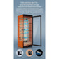 RACHING C380A Electric Cigar Humidor Cabinet Glass Door 1500 Cigar Capacity