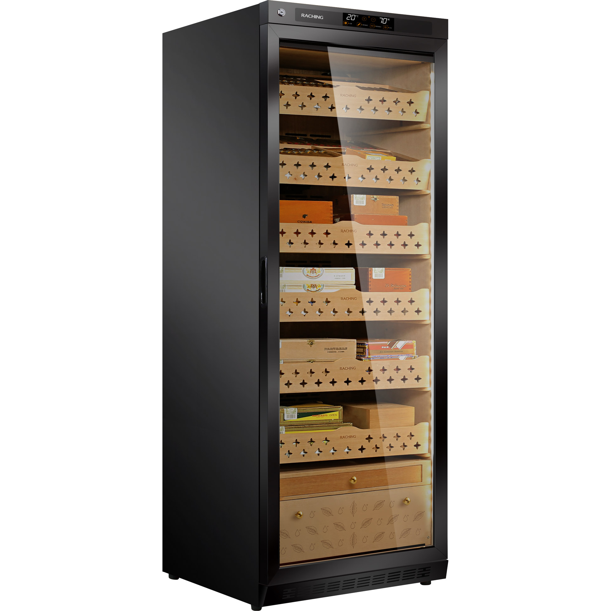 MON2800A Electronic Humidor Cabinet Black