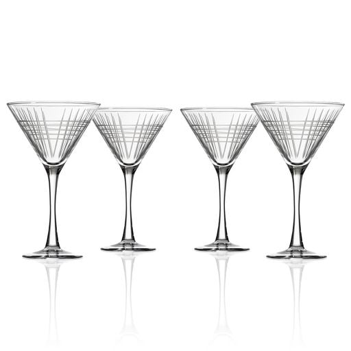 Rolf Glass Matchstick 10oz Martini Glass Set of 4-Barware-Wine Whiskey and Smoke