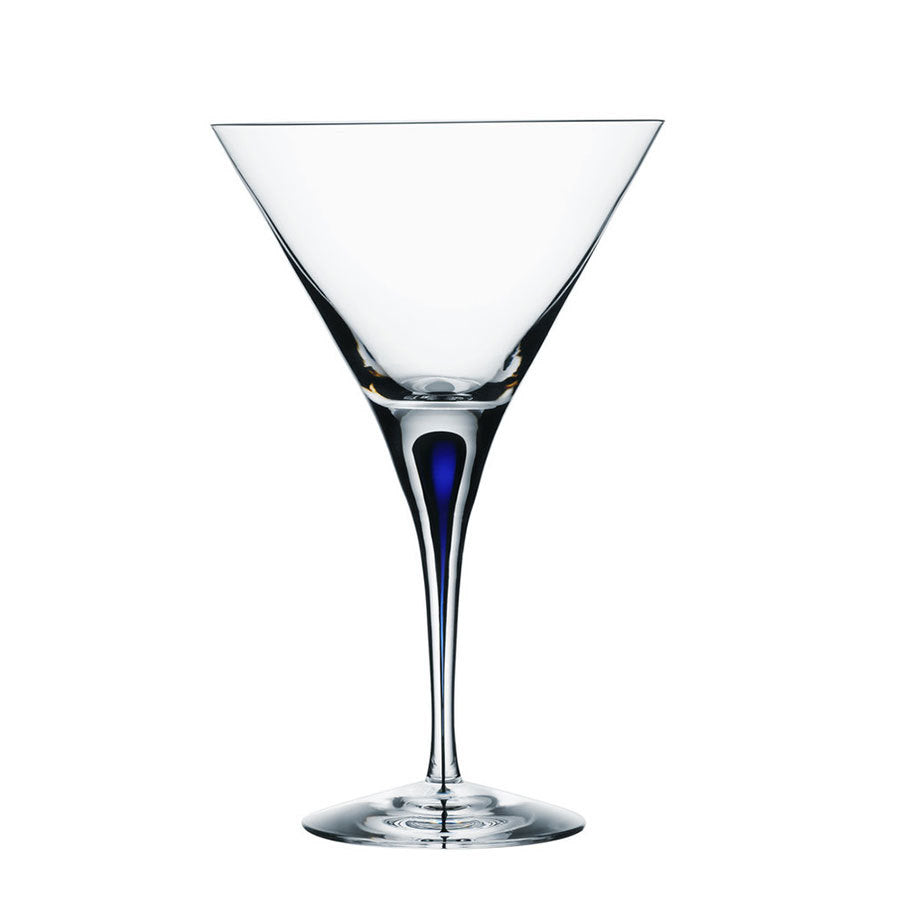 Orrefors Intermezzo Blue Martini - Set of 2