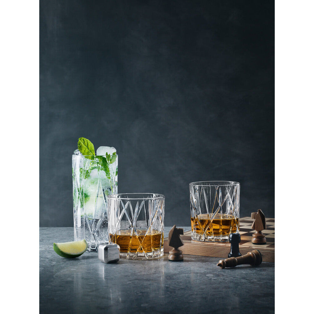 Orrefors City Double Old Fashioned - Set of 4-Orrefors-Wine Whiskey and Smoke