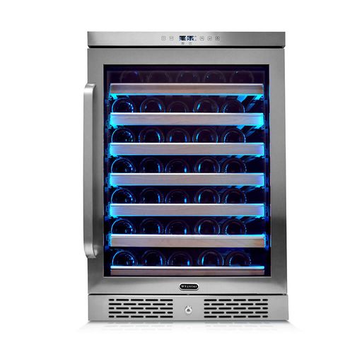 Whynter BWR-545XS Elite Spectrum Lightshow 54 Bottle Stainless Steel 24 inch Built-in Wine Refrigerator with Touch Controls and Lock-Whynter-Wine Whiskey and Smoke