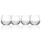 Mid-Century Modern 13oz Double Old Fashioned Glass Set of 4-Rolf Glass-Wine Whiskey and Smoke