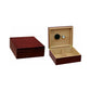 Chalet 25-50 Count Cherry Humidor w/ Humidifier & Hygrometer-Humidors-Wine Whiskey and Smoke