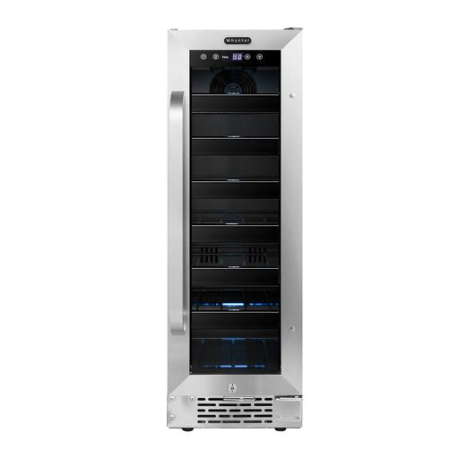 Whynter BWR-208SB 12 inch Built-In 20 Bottle Undercounter Stainless Steel Wine Refrigerator with Reversible Door, Digital Control, Lock and Carbon Filter-Whynter-Wine Whiskey and Smoke