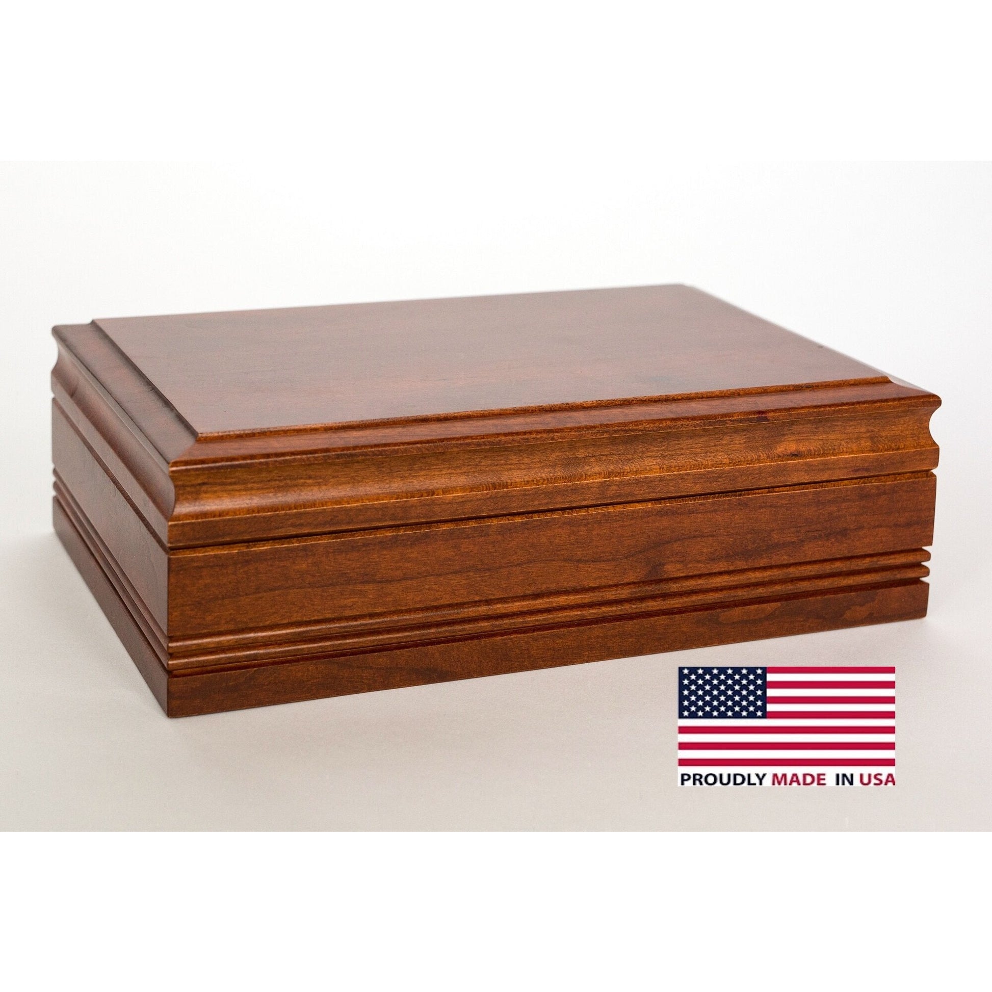 American Chest Company H50C WoodTop 50 Count Cigar Humidor; Amish Crafted, Heritage Cherry Finish-American Chest Company-Wine Whiskey and Smoke