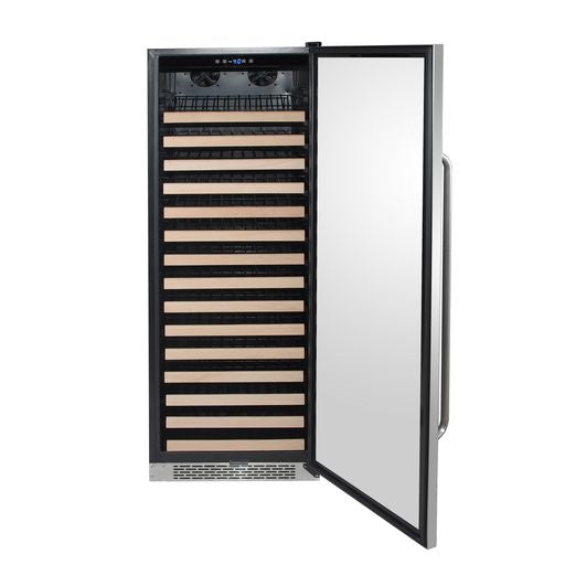 Whynter BWR-1662SD/BWR-1662SDa 166 Bottle Built-in Stainless Steel Compressor Wine Refrigerator with Display Rack and LED display-Whynter-Wine Whiskey and Smoke