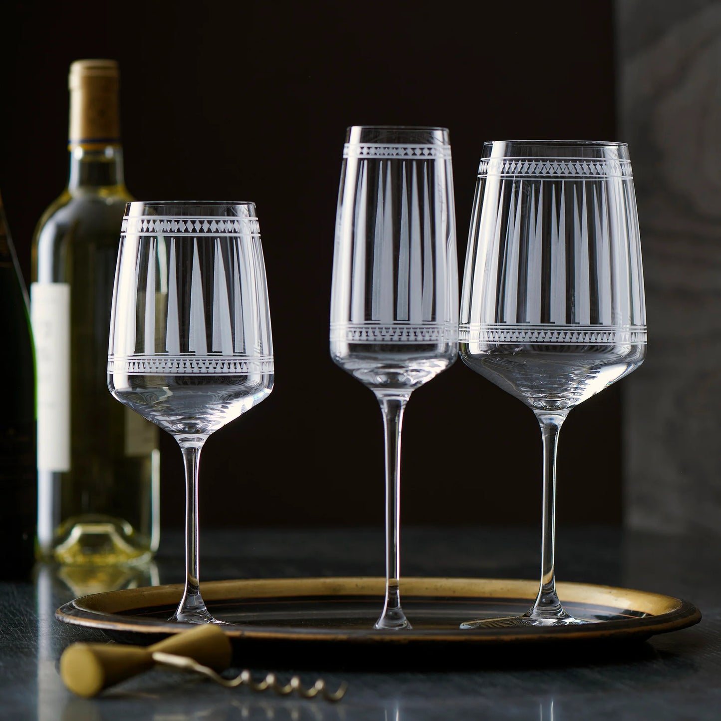 Caskata Marrakech White Wine Glasses-Caskata-Wine Whiskey and Smoke