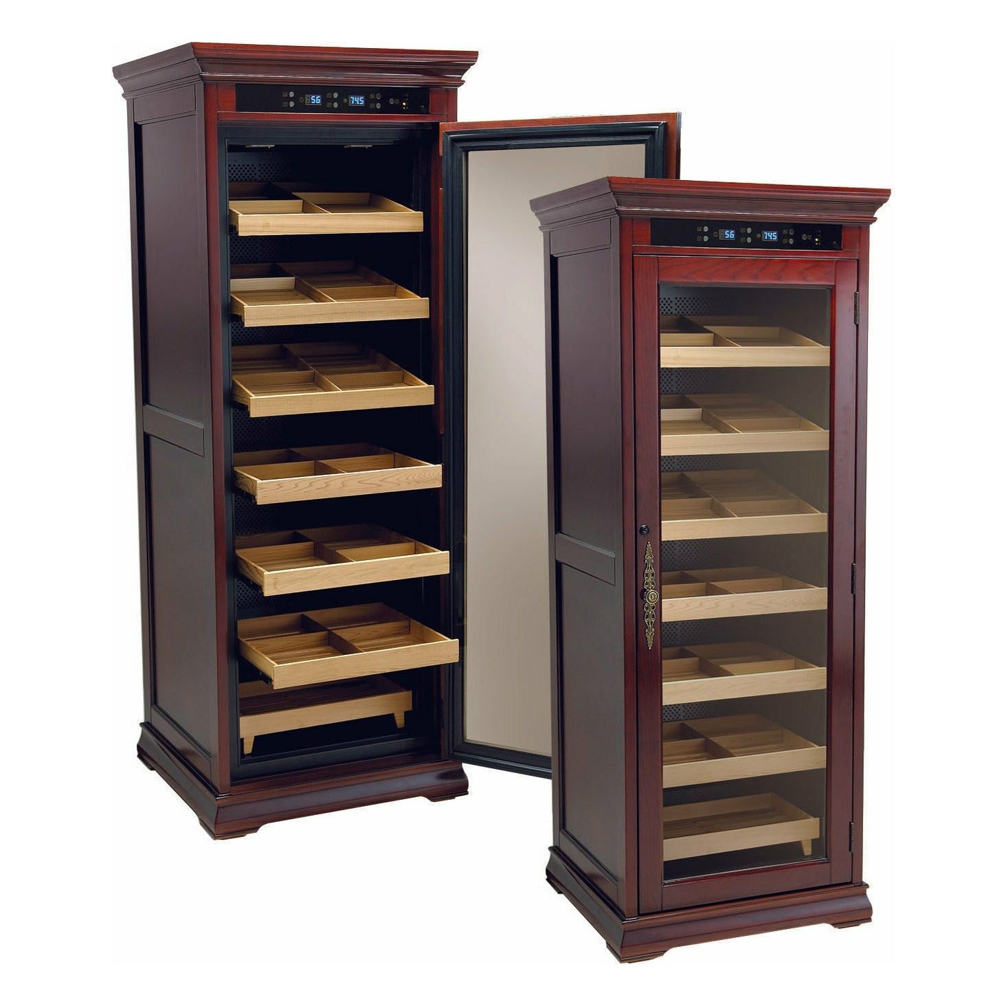 Prestige Import Group - The Remington Humidor - 2000 Ct. Electric Climate/Humidity Controlled Cabinet-Prestige Import Group-Wine Whiskey and Smoke
