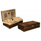 Salvador250 Ct. Lacquer Finish w/ Dual Trays & Silver Polished Feet-Humidors-Wine Whiskey and Smoke