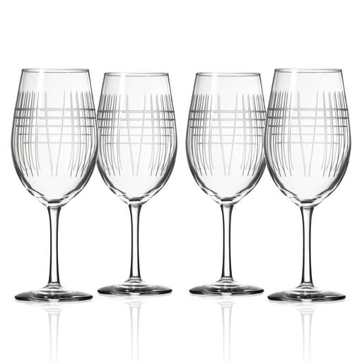 Rolf Glass Matchstick 18oz All Purpose Wine Glass Set of 4-Barware-Wine Whiskey and Smoke