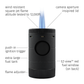 XIKAR® Volta Quad-jet Flame Lighter-Lighters & Matches-Wine Whiskey and Smoke