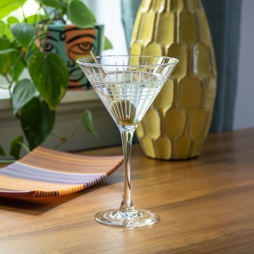 Rolf Glass Matchstick 10oz Martini Glass Set of 4-Barware-Wine Whiskey and Smoke