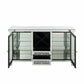 ACME Furniture Noralie Wine Cabinet - Glass Doors-Wine & Liquor Cabinets-Wine Whiskey and Smoke