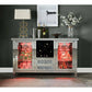 ACME Furniture Noralie Wine Cabinet - Glass Doors-Wine & Liquor Cabinets-Wine Whiskey and Smoke
