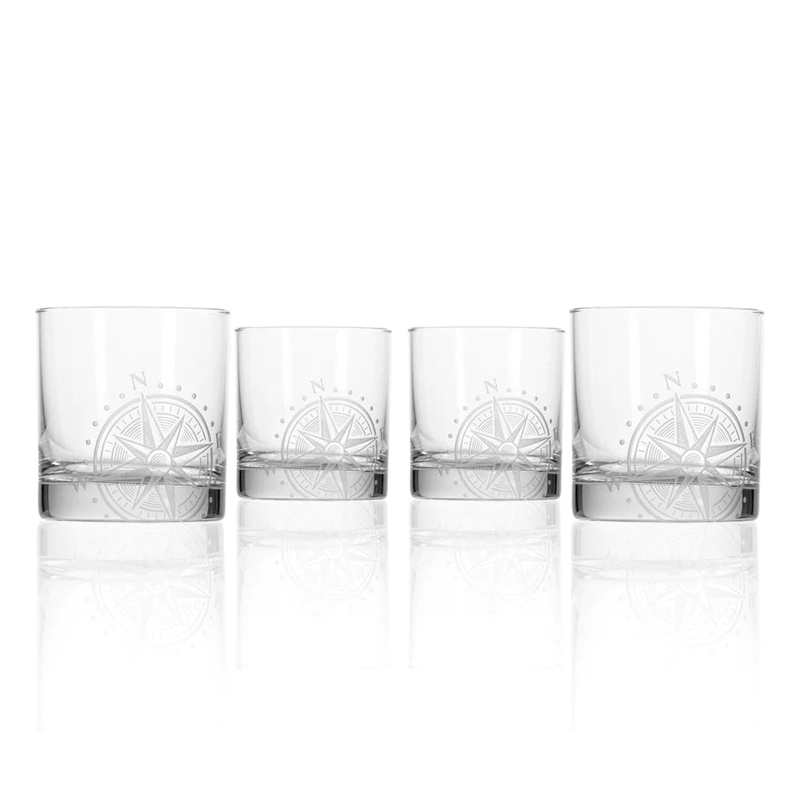 Copy of Rolf Glass Compass Star 10OZ On the Rocks Set of 4-Rolf Glass-Wine Whiskey and Smoke