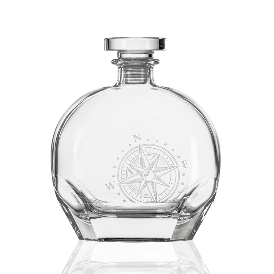 Rolf Glass Compass Star 23 OZ Whiskey Decanter-Rolf Glass-Wine Whiskey and Smoke