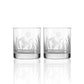 Rolf Glass Heron 3 Piece Gift Set - Whiskey Decanter and Rocks Glasses-Rolf Glass-Wine Whiskey and Smoke