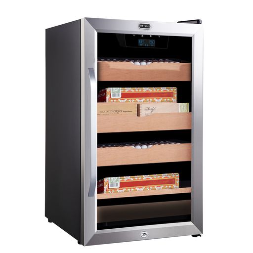 Whynter CHC-421HC 4.2 cu.ft. Cigar Cabinet Cooler and Humidor with Humidity Temperature Control and Spanish Cedar Shelves-Whynter-Wine Whiskey and Smoke
