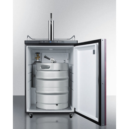 Summit Appliance 24" Wide Built-In Kegerator (Panel Not Included) SBC635MBIIF-Summit Appliance-Wine Whiskey and Smoke