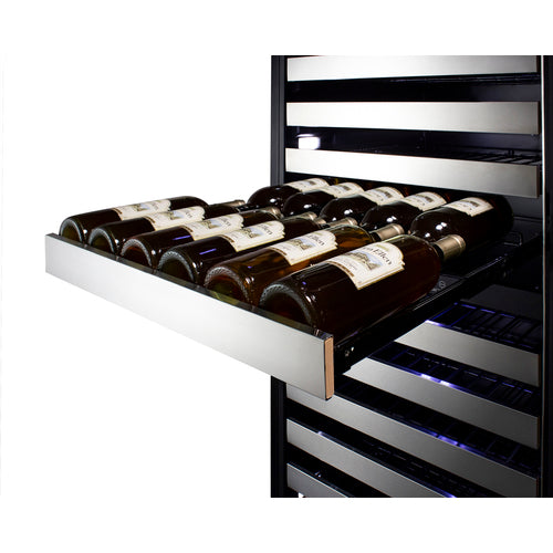 Summit Appliance 24" Wide Dual-Zone Wine Cellar SWCP2163CSS-Summit Appliance-Wine Whiskey and Smoke