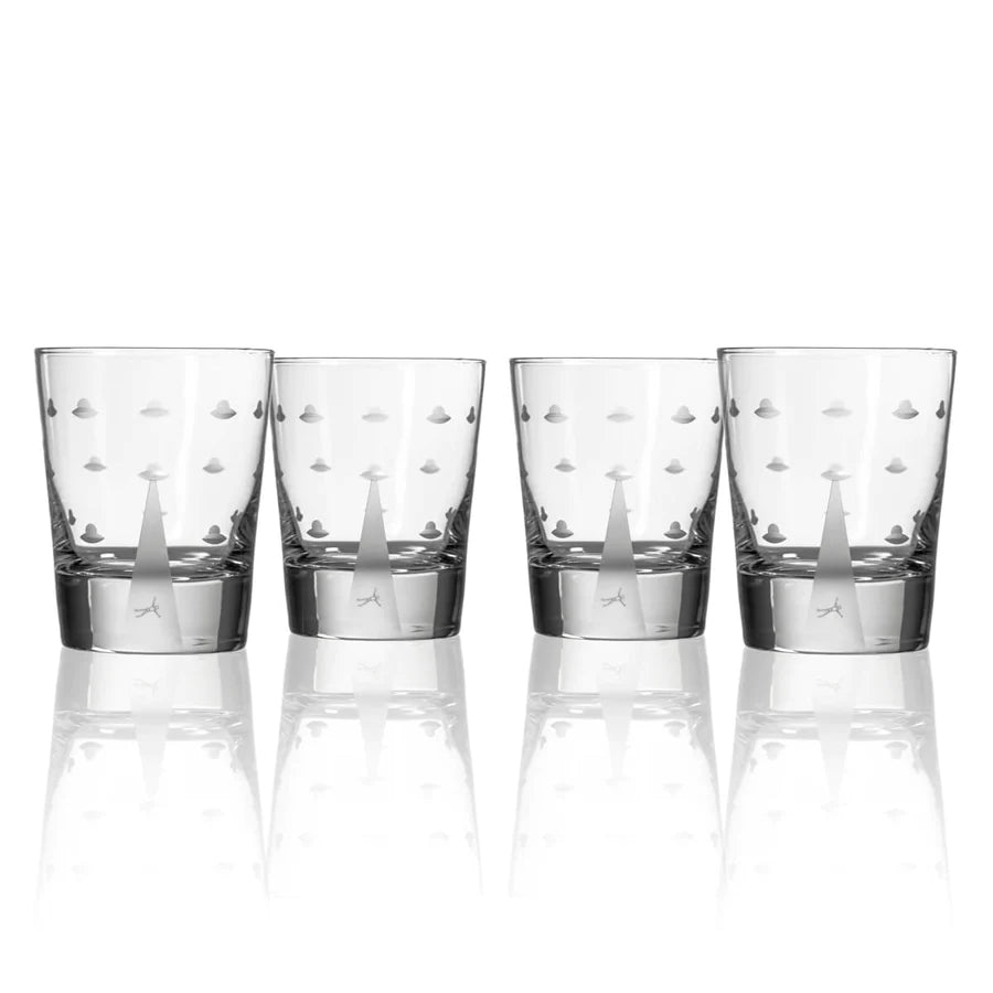 Rolf Glass Mothership 14OZ Double Old Fashioned Set of 4-Rolf Glass-Wine Whiskey and Smoke