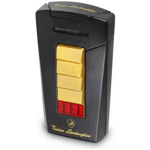 Tonino Lamborghini Aero Matte Black and Gold Torch Flame Lighter-Tonino Lamborghini-Wine Whiskey and Smoke